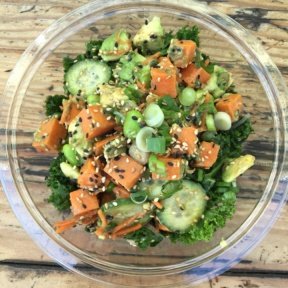 Gluten-free veggie poke from Sweetfin Poke